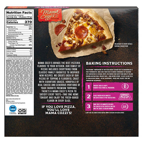 Mama Cozzi's Pizza Kitchen BBQ Beast Smokehouse Style Rising Crust